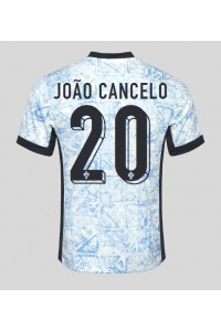 Portugali Joao Cancelo #20 Jalkapallovaatteet Vieraspaita EM-Kisat 2024 Lyhythihainen